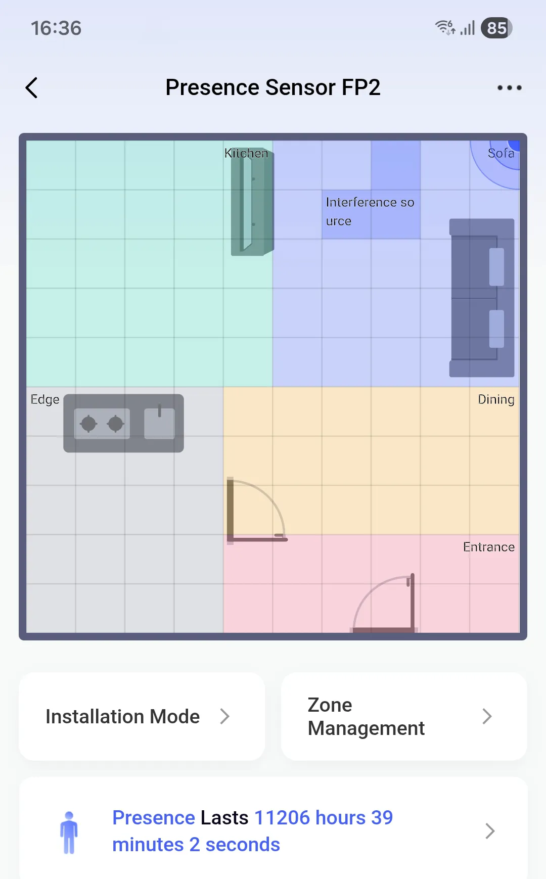 screenshot of aqara app