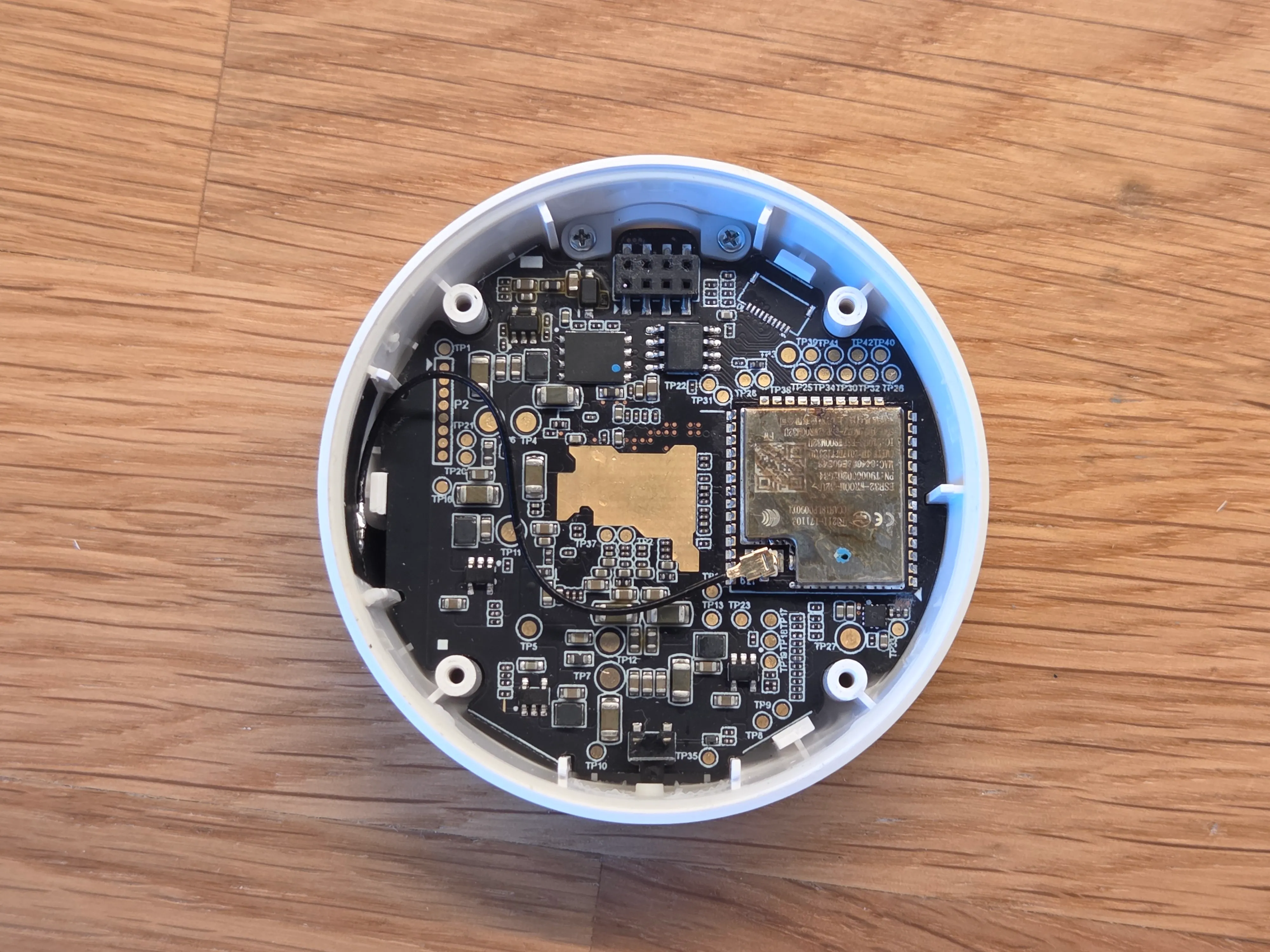 image of back of PCB